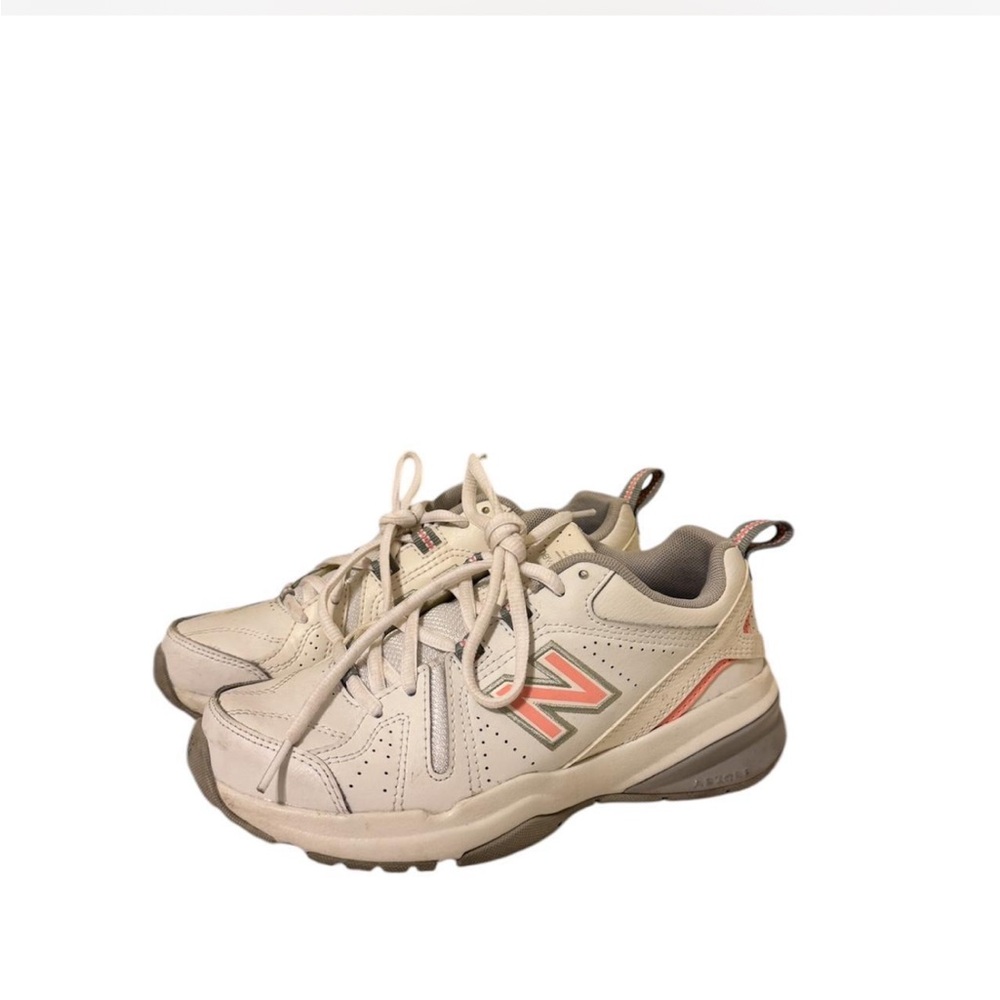 New Balance Beige and Coral Athletic Shoes